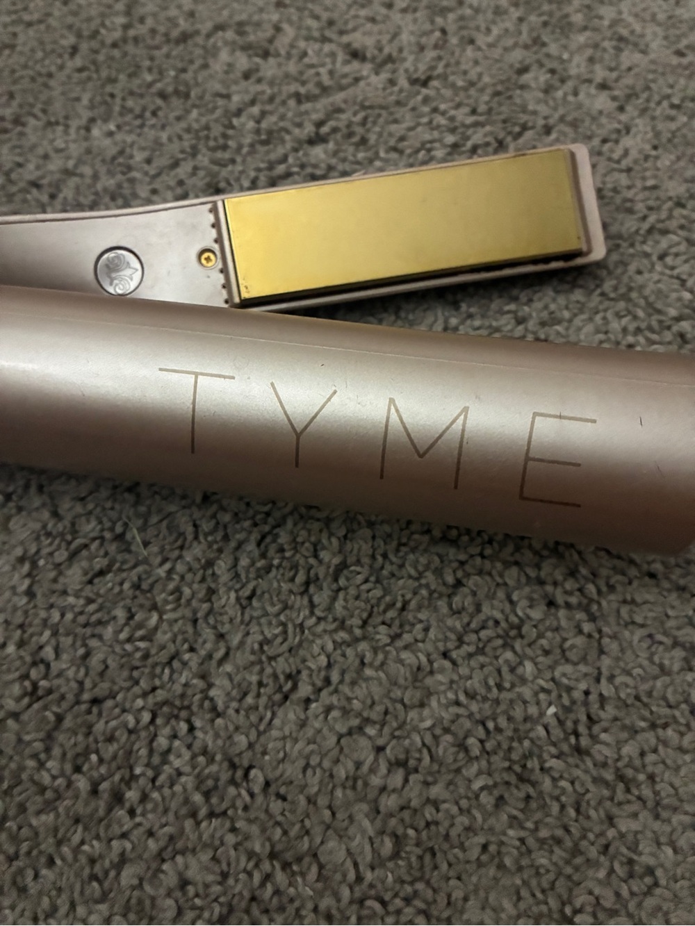 TYME Iron Pro 2-1 straighter and curler in Rose Gold